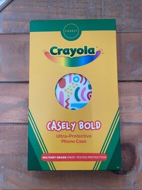 Casely Bold Crayola White Multi-Color Ultra-Protective Phone Case